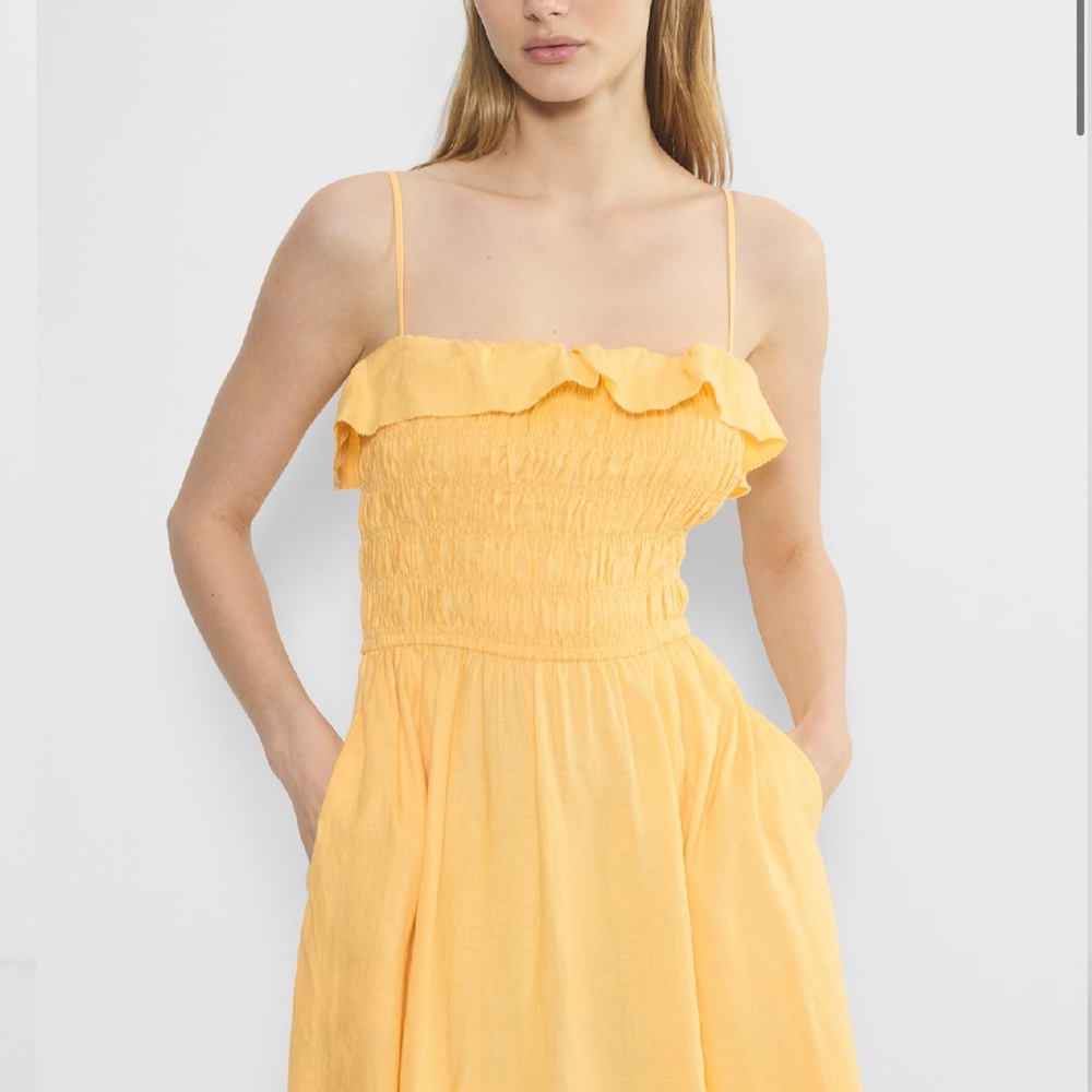 Wilfred Strapless Yellow Dress
